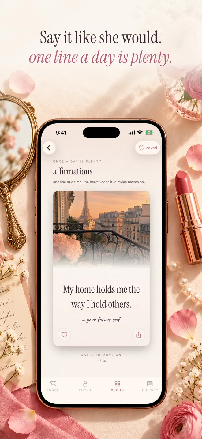 Affirmations, gratitude and a day streak